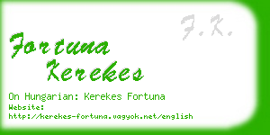 fortuna kerekes business card